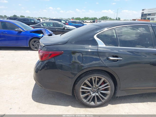 2018 Infiniti Q50 3.0t Red Sport 400 მანქანა იყიდება აუქციონზე, vin: JN1FV7AR6JM480785, აუქციონის ნომერი: 45523170