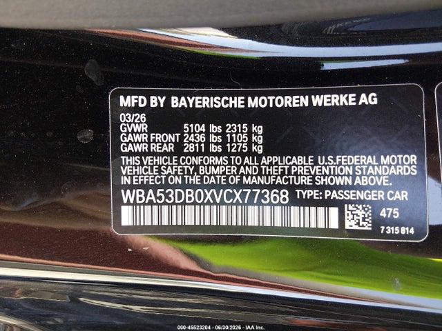 BMW 4 Series 2027 WBA53DB0XVCX77368 Image 9