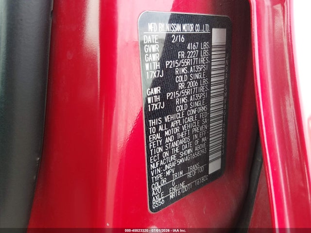 Nissan Juke Sl 2016 JN8AF5MV4GT658293 Image 9