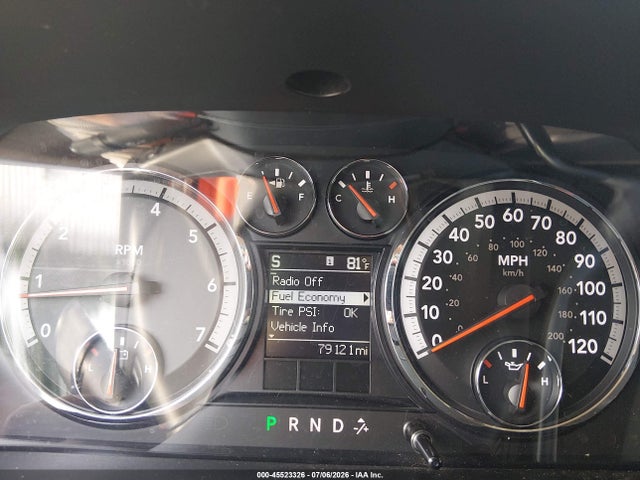 45523326 :رقم المزاد ، 3C6JD7ET1CG103181 vin ، 2012 Ram 1500 Outdoorsman مزاد بيع