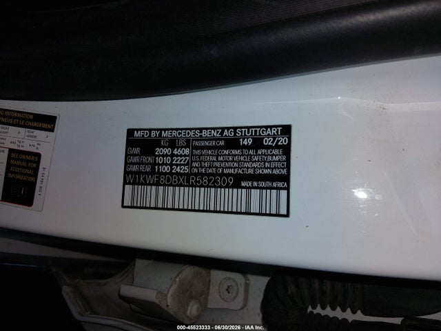 W1KWF8DBXLR582309 Mercedes-Benz C 300