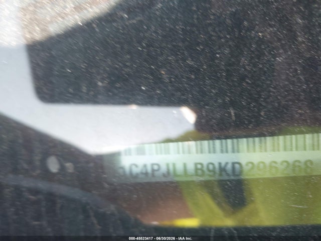 45523417 :رقم المزاد ، 1C4PJLLB9KD296268 vin ، 2019 Jeep Cherokee Latitude Plus Fwd مزاد بيع