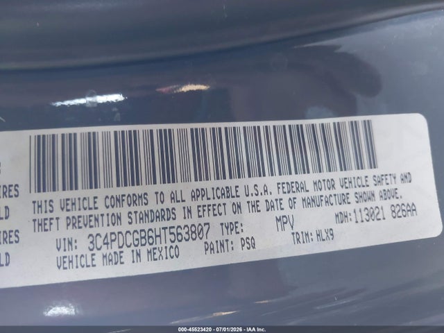 Dodge Journey Crossroad Plus 2017 3C4PDCGB6HT563807 Image 9