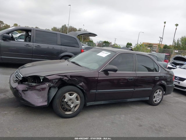 45523497 :رقم المزاد ، 2HGEJ6672YH505721 vin ، 2000 Honda Civic Lx مزاد بيع