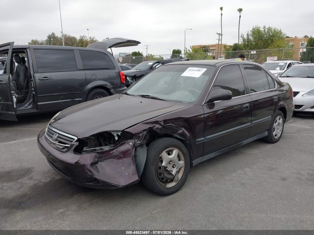 45523497 :رقم المزاد ، 2HGEJ6672YH505721 vin ، 2000 Honda Civic Lx مزاد بيع