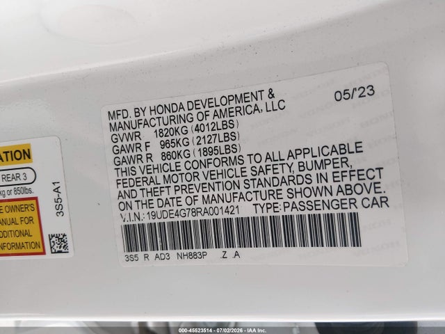 Acura Integra A-spec Technology 2024 19UDE4G78RA001421 Image 9