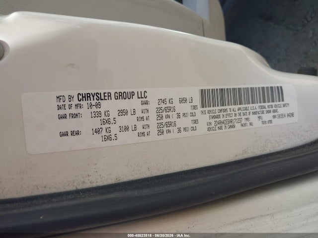 Aukcja sprzedaży 2010 Dodge Grand Caravan Se, vin: 2D4RN4DE6AR171237, numer aukcji: 45523518