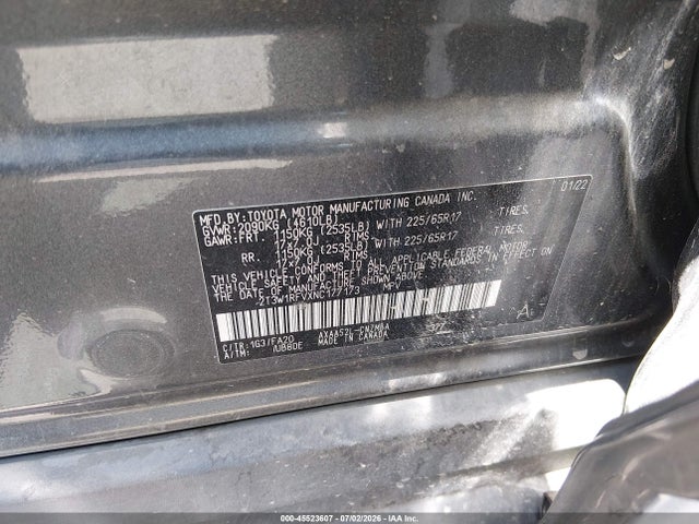 Toyota Rav4 Xle 2022 2T3W1RFVXNC177173 Image 9