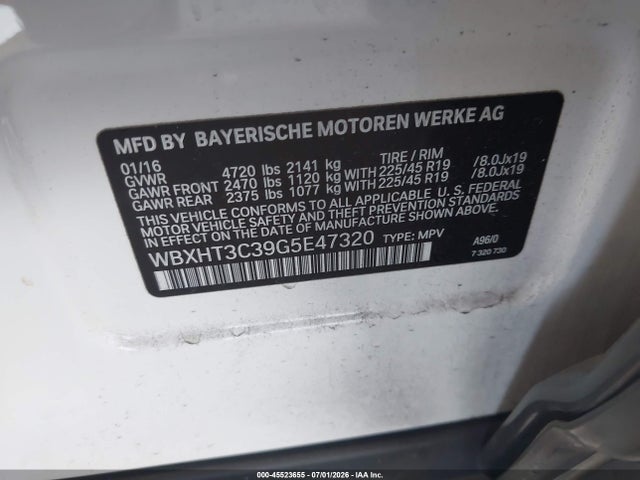 BMW X1 Xdrive28i 2016 WBXHT3C39G5E47320 Image 9