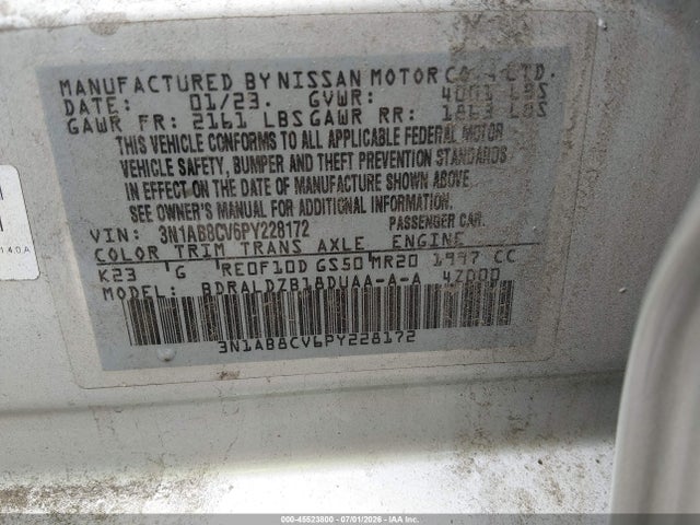 Nissan Sentra Sv Xtronic Cvt 2023 3N1AB8CV6PY228172 Image 9