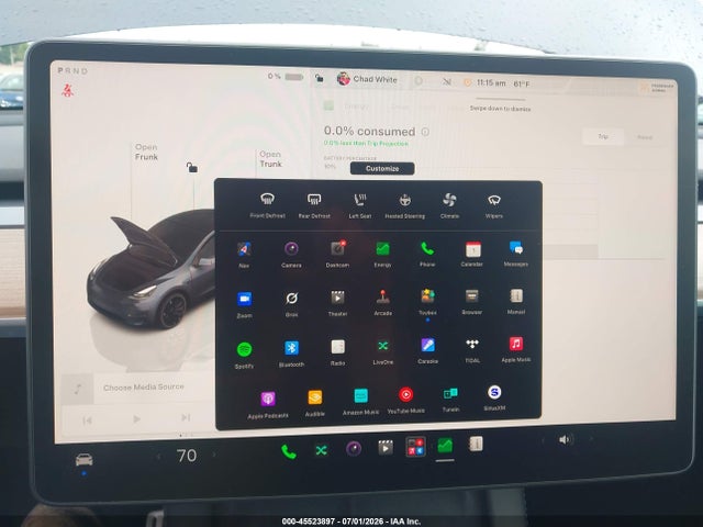 45523897 :رقم المزاد ، 7SAYGDEF6PF668595 vin ، 2023 Tesla Model Y Performance Dual Motor All-wheel Drive مزاد بيع