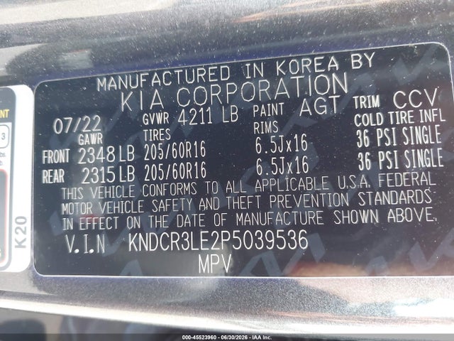 KIA NIRO EX 2023 KNDCR3LE2P5039536 Image 9