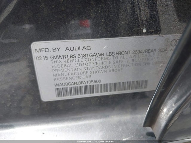 Audi S4 3.0t Premium Plus 2015 WAUBGAFL8FA105509 Image 9