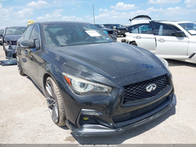 2018 Infiniti Q50 3.0t Red Sport 400 მანქანა იყიდება აუქციონზე, vin: JN1FV7AP7JM461645, აუქციონის ნომერი: 45524078