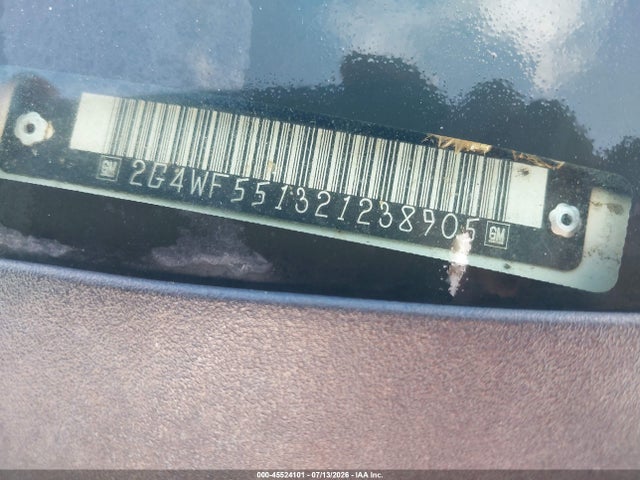 2002 Buick Regal Gs მანქანა იყიდება აუქციონზე, vin: 2G4WF551321238905, აუქციონის ნომერი: 45524101
