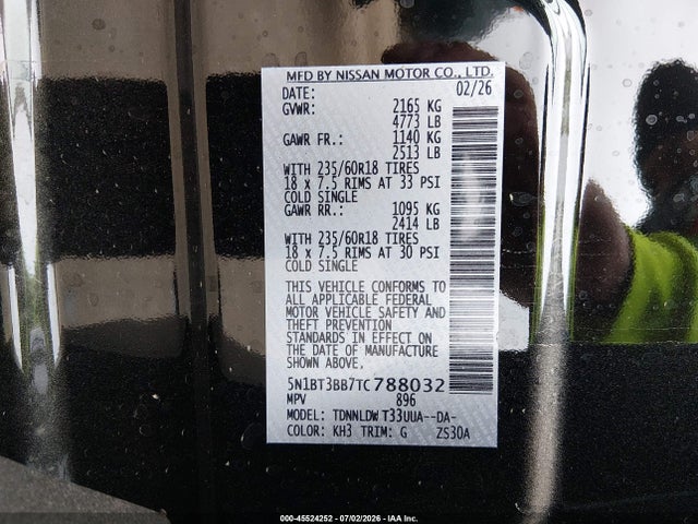 Nissan ROGUE SV 2026 5N1BT3BB7TC788032 Image 9