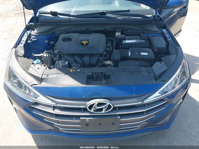 2019 Hyundai Elantra Sel მანქანა იყიდება აუქციონზე, vin: 5NPD84LF4KH408654, აუქციონის ნომერი: 45524291