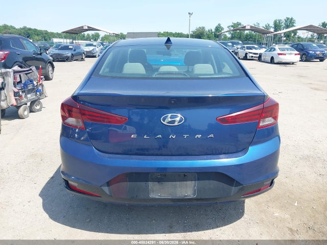 2019 Hyundai Elantra Sel მანქანა იყიდება აუქციონზე, vin: 5NPD84LF4KH408654, აუქციონის ნომერი: 45524291