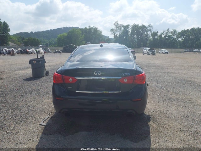 45524298 :رقم المزاد ، JN1AV7AR8EM700105 vin ، 2014 Infiniti Q50 Hybrid Sport مزاد بيع