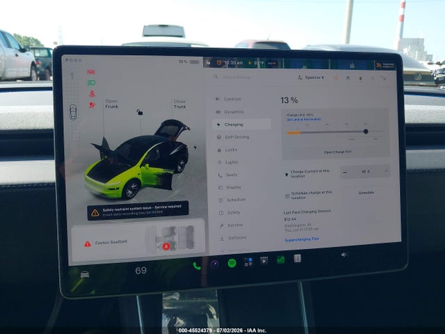 45524379 :رقم المزاد ، 7SAYGDEEXTA598307 vin ، 2026 Tesla Model Y All-wheel Drive/long Range Launch Series/premium All-wheel Drive مزاد بيع
