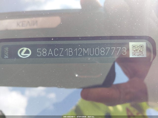Aukcja sprzedaży 2021 Lexus Es 350, vin: 58ACZ1B12MU087773, numer aukcji: 45524611