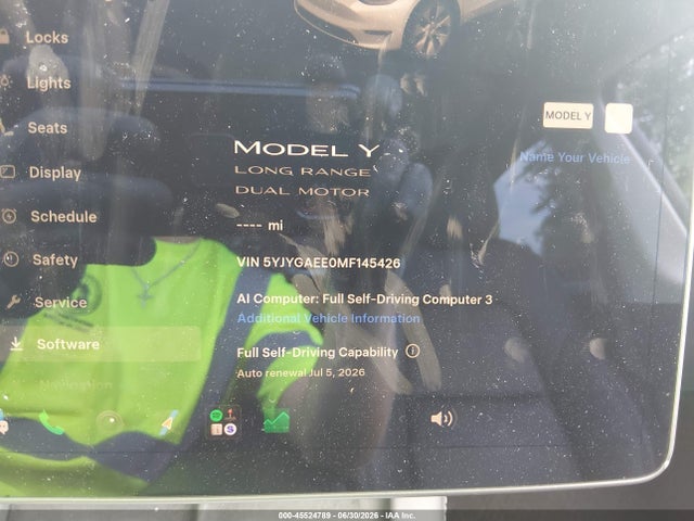 5YJYGAEE0MF145426 Tesla Model Y Long Range Dual Motor All-wheel Drive