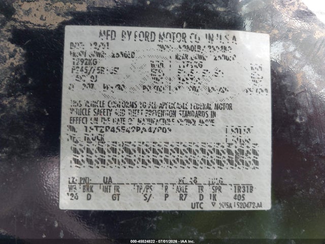Auction sale of the 2002 Ford Ranger Edge/xlt, vin: 1FTZR45E42PA47809, lot number: 45524822