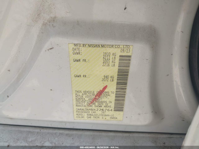 1N4AL3AP8EN226764 Nissan Altima 2.5 S