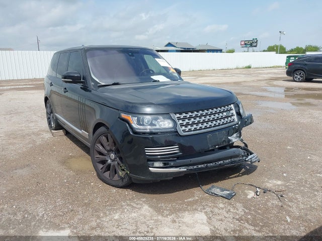 2015 Land Rover Range Rover 5.0l V8 Supercharged მანქანა იყიდება აუქციონზე, vin: SALGS2TF9FA225033, აუქციონის ნომერი: 45525225