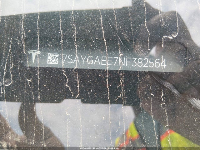 Продажа на аукционе авто 2022 Tesla Model Y Long Range Dual Motor All-wheel Drive, vin: 7SAYGAEE7NF382564, номер лота: 45525296