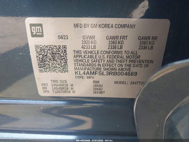 Aukcja sprzedaży 2024 Buick Encore Gx Avenir Fwd, vin: KL4AMFSL3RB004669, numer aukcji: 45525489