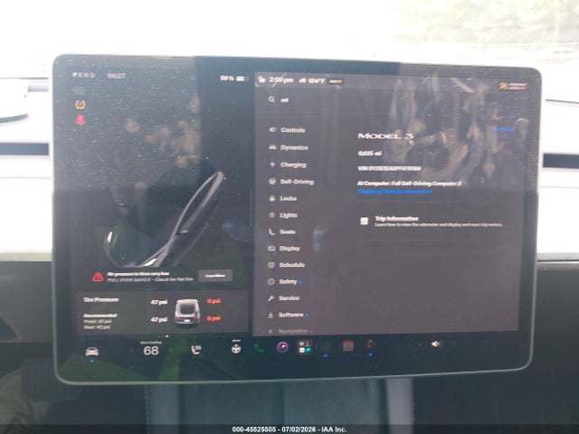 Продажа на аукционе авто 2023 Tesla Model 3 Rear-wheel Drive, vin: 5YJ3E1EA0PF679186, номер лота: 45525505