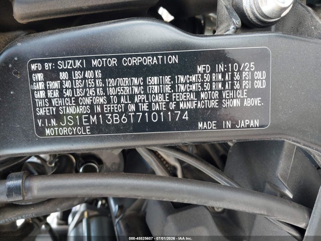 Suzuki Gsx800 F 2026 JS1EM13B6T7101174 Image 10