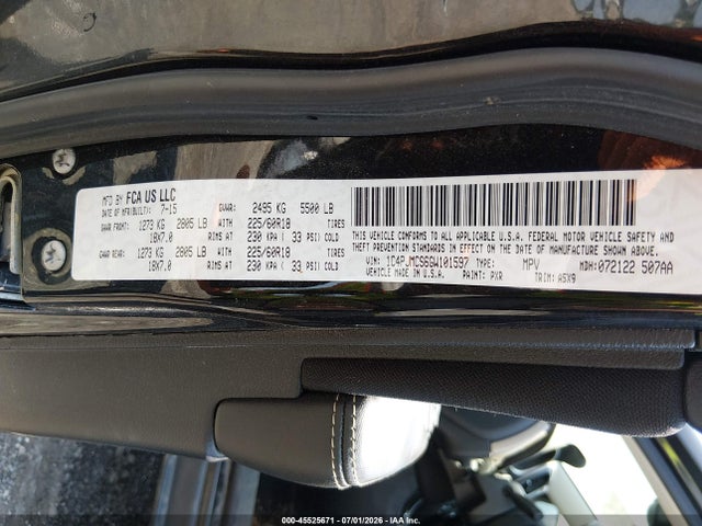 Jeep Cherokee Altitude 2016 1C4PJMCS6GW101597 Image 9