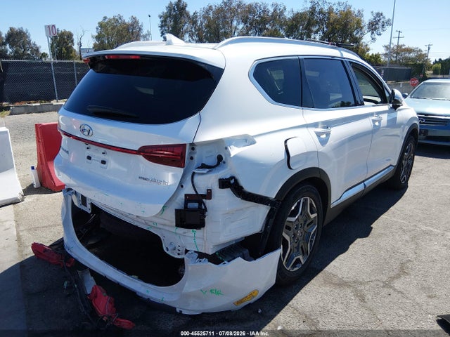 45525711 :رقم المزاد ، KM8S6DA20NU044090 vin ، 2022 Hyundai Santa Fe Plug-in Hybrid Sel Convenience مزاد بيع