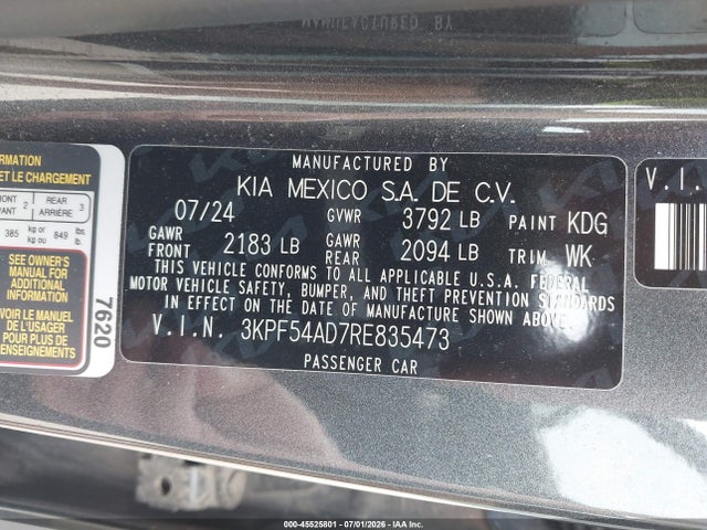 KIA Forte Gt-line 2024 3KPF54AD7RE835473 Image 9