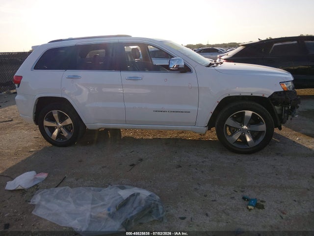 2014 Jeep Grand Cherokee Overland მანქანა იყიდება აუქციონზე, vin: 1C4RJECG4EC380217, აუქციონის ნომერი: 45525838