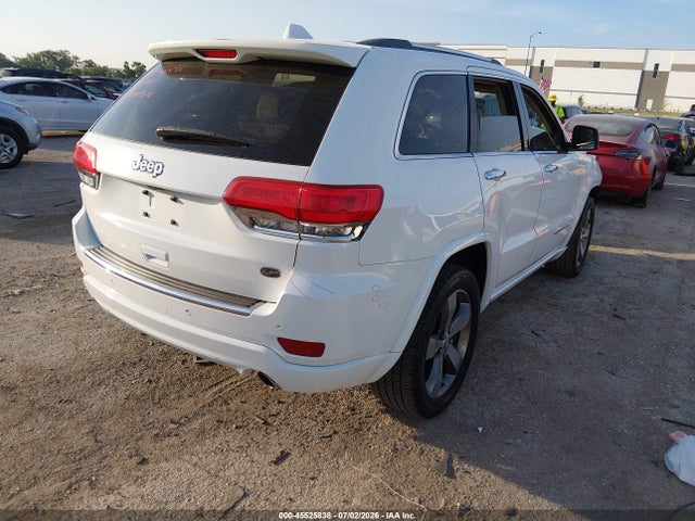 2014 Jeep Grand Cherokee Overland მანქანა იყიდება აუქციონზე, vin: 1C4RJECG4EC380217, აუქციონის ნომერი: 45525838