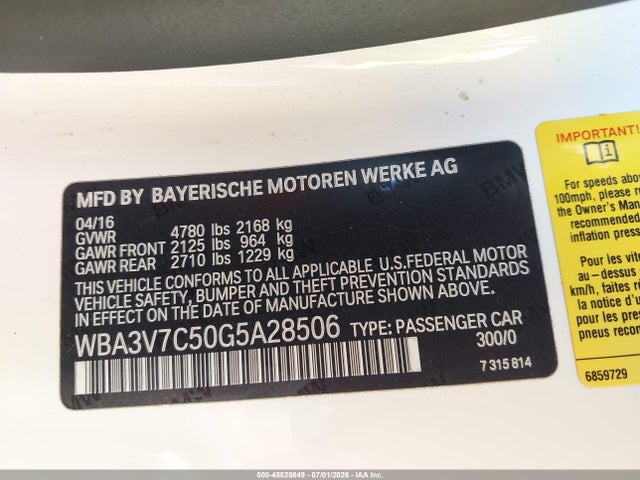 BMW 428i 2016 WBA3V7C50G5A28506 Image 9