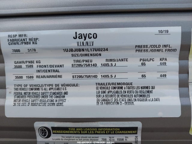 Jayco Jay Flight Slx Brand 2020 1UJBJ0BN1L17U0234 Image 9