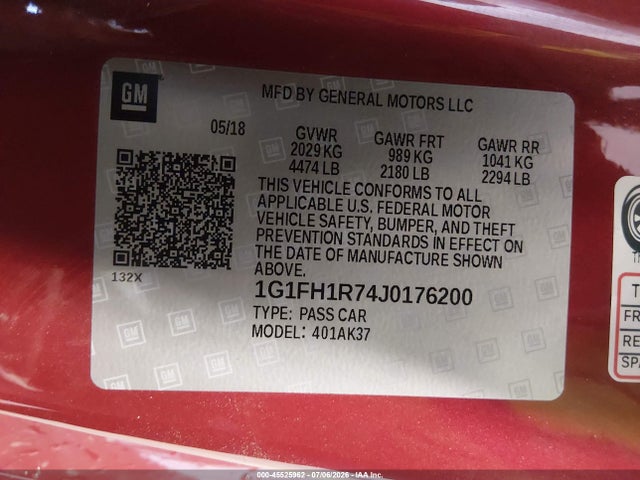 Chevrolet CAMARO 2SS 2018 1G1FH1R74J0176200 Image 9