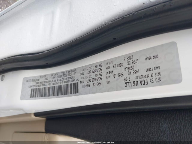 1C4RDJEG5GC485977 Dodge Durango Citadel