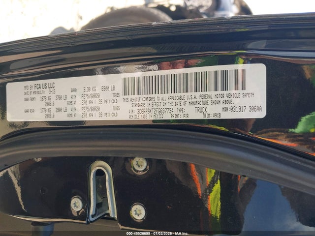 Продажа на аукционе авто 2015 Ram 1500 Express, vin: 3C6RR6KT2FG637734, номер лота: 45526699