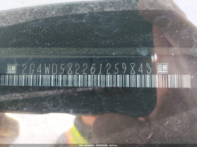 45526869 :رقم المزاد ، 2G4WD582261259843 vin ، 2006 Buick Lacrosse Cxl مزاد بيع