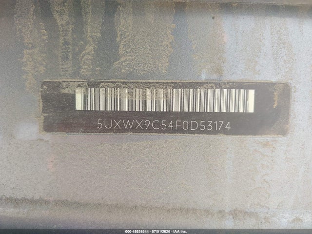 Auction sale of the 2015 Bmw X3 Xdrive28i, vin: 5UXWX9C54F0D53174, lot number: 45526944