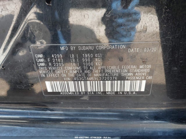 Aukcja sprzedaży 2020 Subaru Impreza Sport 5-door, vin: 4S3GTAM69L3720376, numer aukcji: 45527064