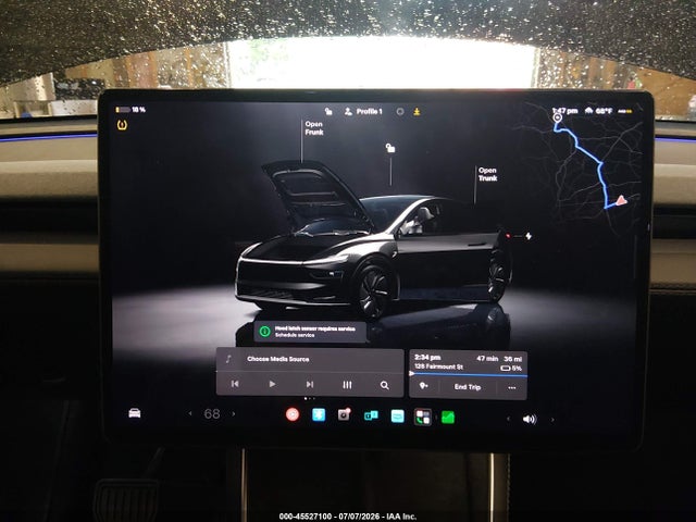 45527100 :رقم المزاد ، 7SAYGDED7TA438442 vin ، 2026 Tesla Model Y مزاد بيع
