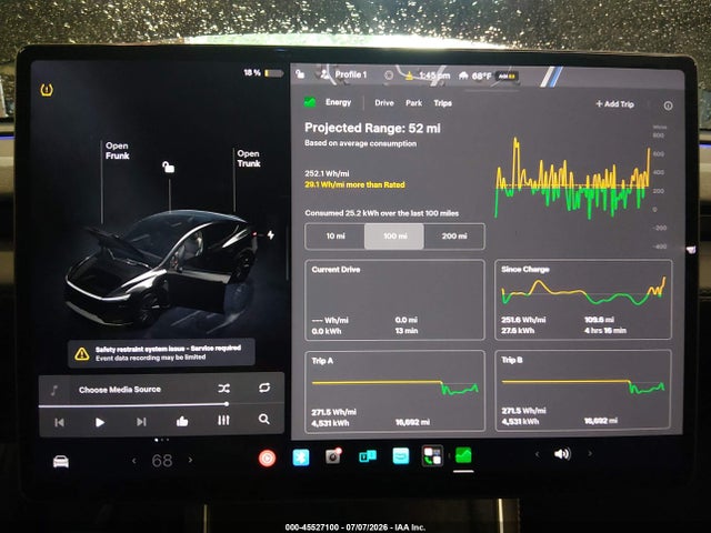45527100 :رقم المزاد ، 7SAYGDED7TA438442 vin ، 2026 Tesla Model Y مزاد بيع
