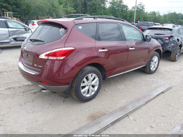 2011 Nissan Murano Sl მანქანა იყიდება აუქციონზე, vin: JN8AZ1MW0BW170555, აუქციონის ნომერი: 45527152