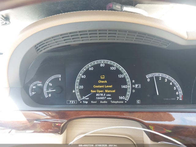 Aukcja sprzedaży 2010 Mercedes-benz S 550, vin: WDDNG7BB6AA342126, numer aukcji: 45527230